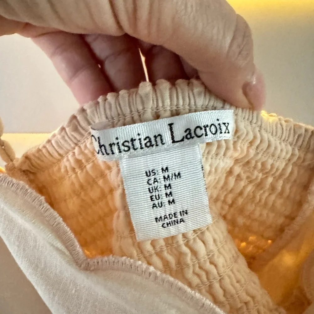 Christian Lacroix Cream Textured Garment Taylor Swift Dupe - Picture 5 of 6